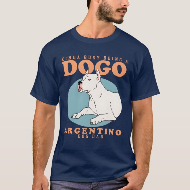 Dogo Argentino Hund Vater Hunde Besitzer Mädchen R T-Shirt (Vorderseite)