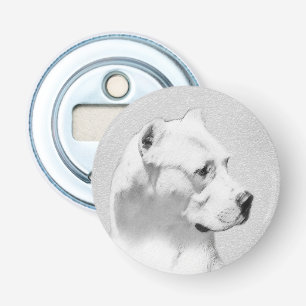 Dogo Argentino Malerei - Original Dog Art Flaschenöffner