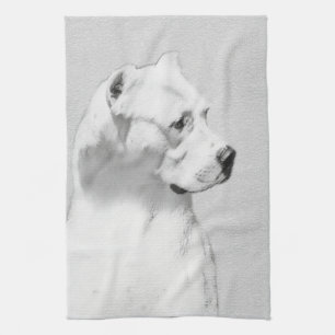 Dogo Argentino Malerei - Original Dog Art Handtuch
