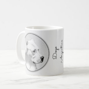 Dogo Argentino Malerei - Original Dog Art Kaffeetasse