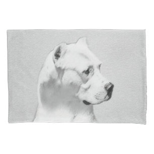 Dogo Argentino Malerei - Original Dog Art Kissenbezug