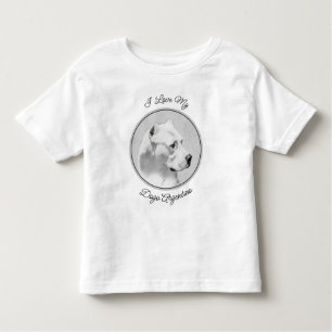 Dogo Argentino Malerei - Original Dog Art Kleinkind T-shirt