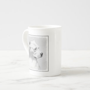 Dogo Argentino Malerei - Original Dog Art Prozellantasse
