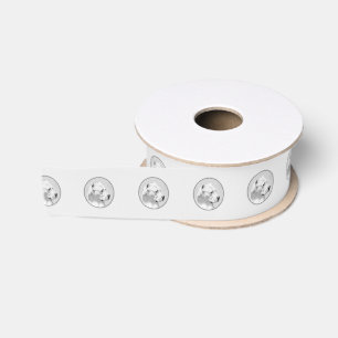 Dogo Argentino Malerei - Original Dog Art Ripsband