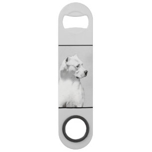 Dogo Argentino Malerei - Original Dog Art Speed Flaschenöffner