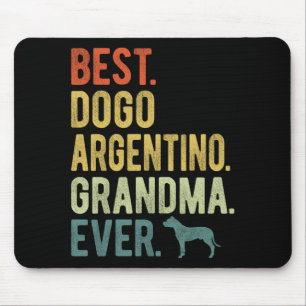 Dogo Argentino Oma Ever Dog liebt Mutter's Da Mousepad