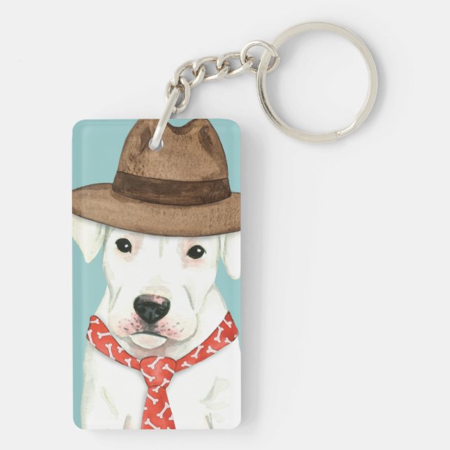 Dogo Argentino Schlüsselanhänger (Rückseite)