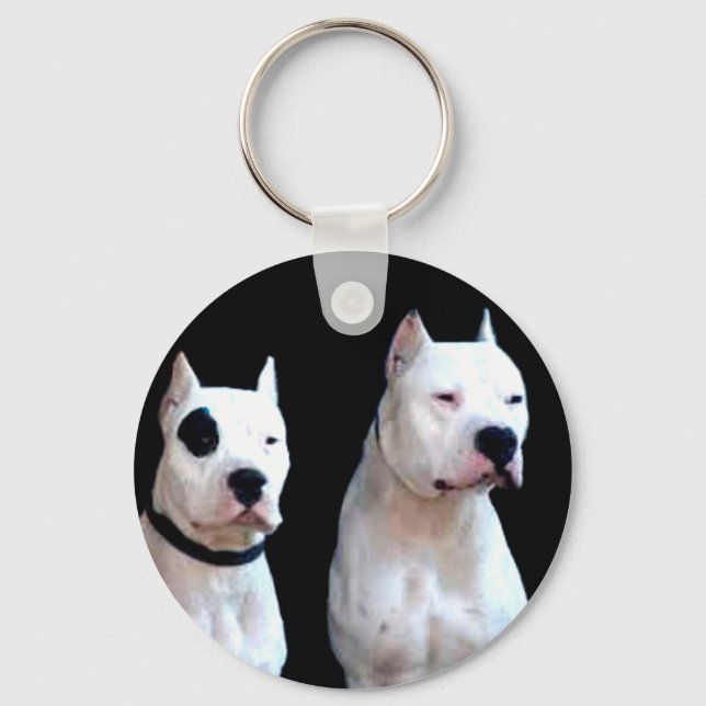 Dogo Argentino Schlüsselanhänger (Vorderseite)