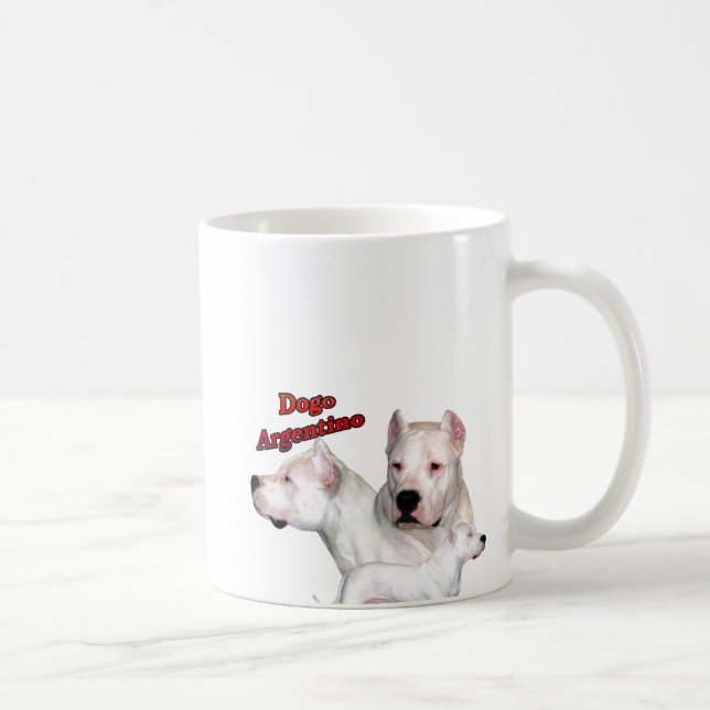 Dogo Argentino Trio 2 Kaffeetasse (Rechts)