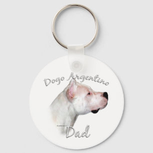 Dogo Argentino Vater 2 Schlüsselanhänger