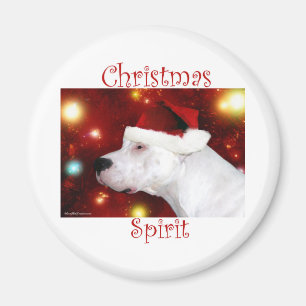 Dogo Argentino Weihnachtsgeist - Magnet
