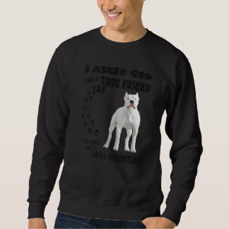Dogo Argentino Zitat Mama Vater Drucken argentinis Sweatshirt