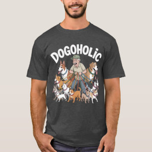 Dogoised - Ein älterer Gentleman und all seine Hun T-Shirt