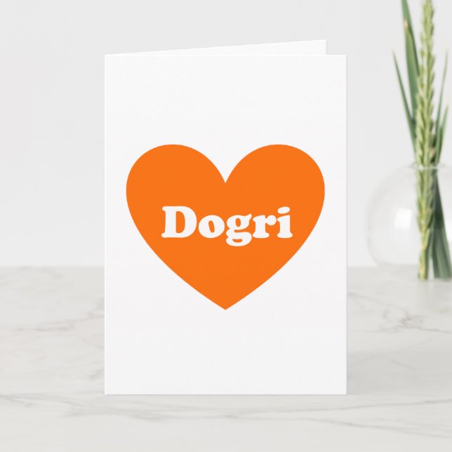 Dogri Feiertagskarte (Vorderseite)