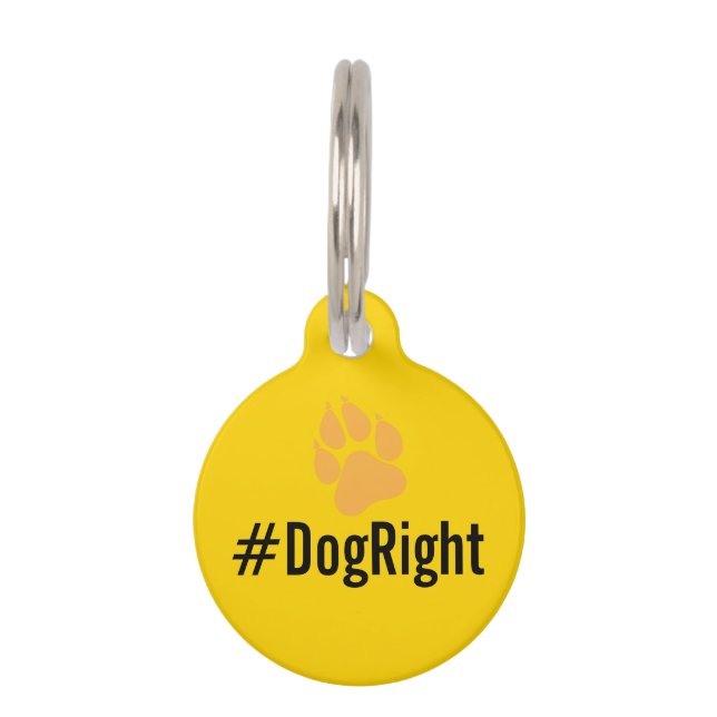 #DogRight MAGA lustig editierbarer Tag DIY Hundeta Tiermarke (Vorderseite)