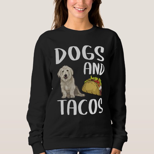 Dogs And Tacos Glen of Imaal Terrier Mexican Food Sweatshirt (Vorderseite)