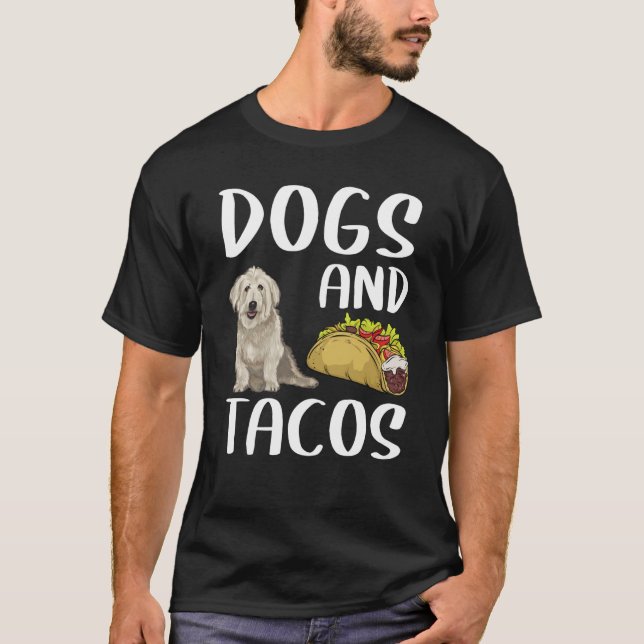 Dogs And Tacos Glen of Imaal Terrier Mexican Food T-Shirt (Vorderseite)