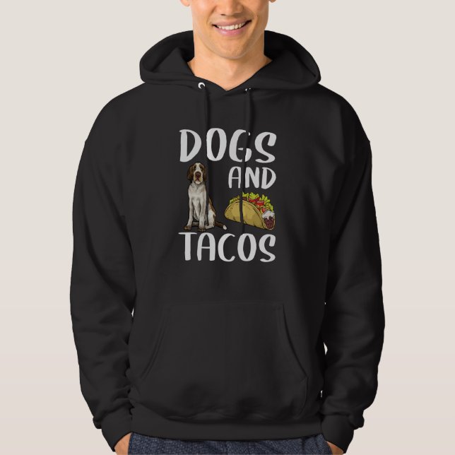 Dogs And Tacos Spinoni Italiani Mexican Food Hoodie (Vorderseite)