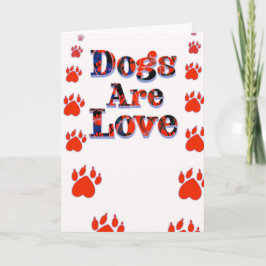 Dogs Are Love New Puppy Welcome Adoption Karte