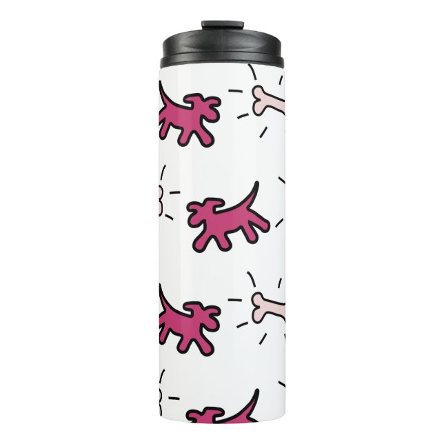 Dogs Bones DR Graffiti Style Thermal Trumbler Thermosbecher (Vorderseite)