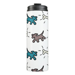 Dogs Bones EG Graffiti Style Thermal Trumbler Thermosbecher