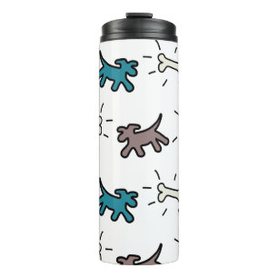 Dogs Bones EG Graffiti Style Thermal Trumbler Thermosbecher