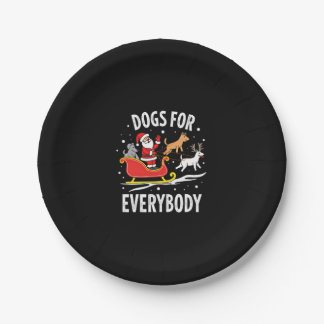 Dogs For Everybody Santa Funny Christmas Xmas (3) Pappteller