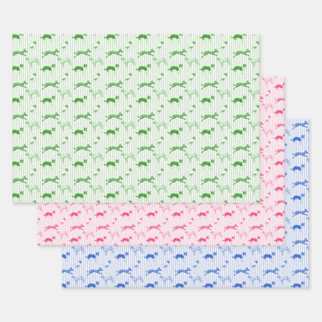 Dogs Galore Wrapping Paper  Geschenkpapier Set (Set)