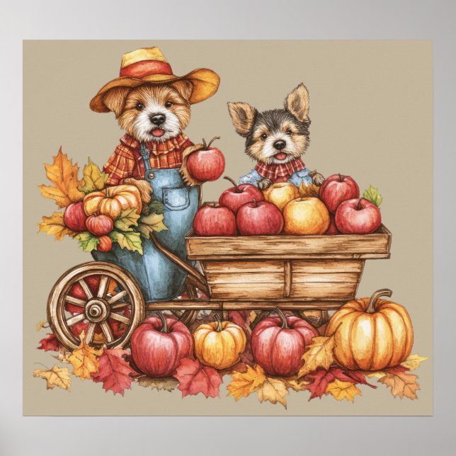 Dog's Herbst Applecart Poster (Vorne)
