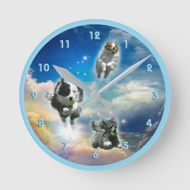 DOGS IN HEAVEN BALL PATROL RUNDE WANDUHR (Vorderseite)