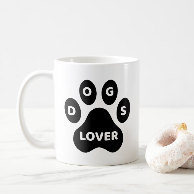 Dogs Lover Coffee Mug Kaffeetasse (Mit Donut)