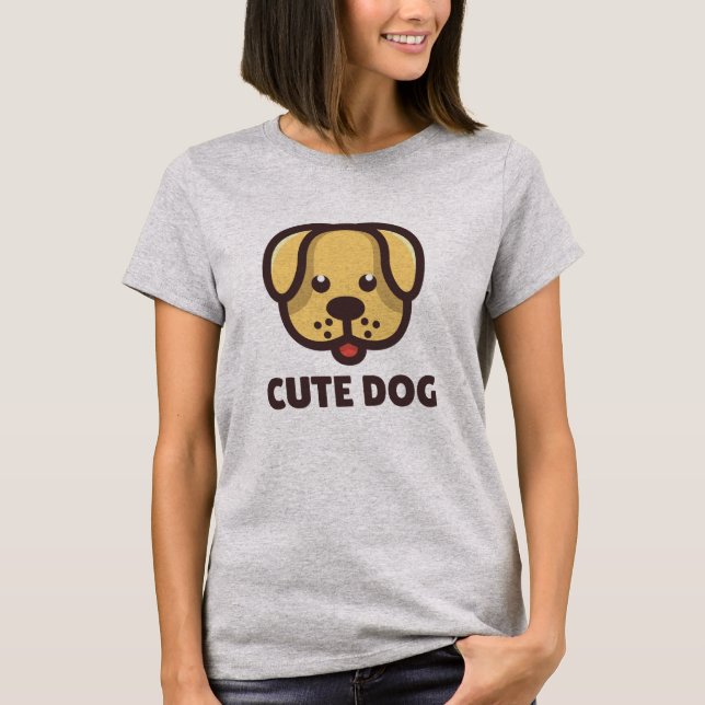 Dogs Lover Cute Dog T-Shirt (Vorderseite)