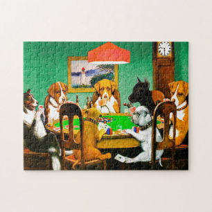 Dogs Playing Poker Puzzle