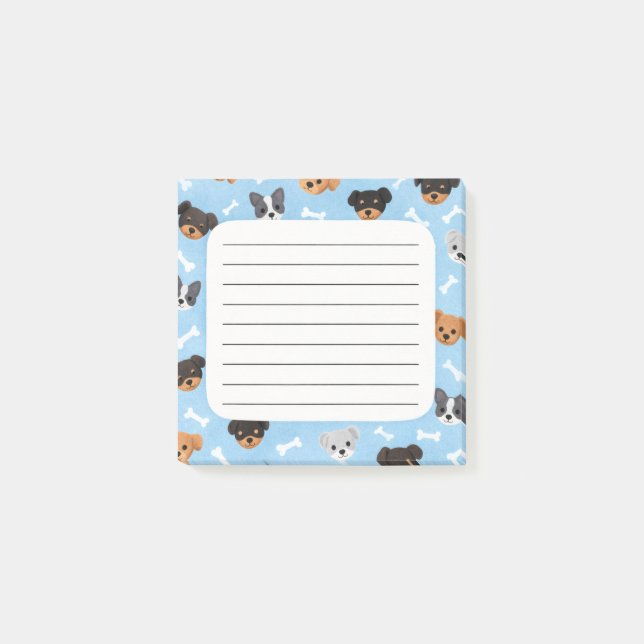 Dogs Post-It Notes Klebezettel (Vorderseite)