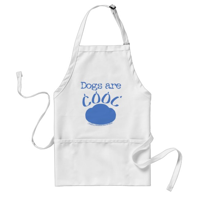 DOGS sind Cool Paw Print Schürze (Vorne)