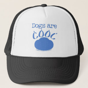 DOGS sind Cool Paw Print Truckerkappe