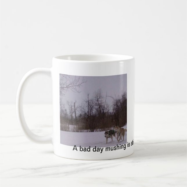 Dogsledding Spaß Kaffeetasse (Links)
