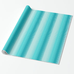 Dogtooth stripes aquamarine tägliche geschenkpapier