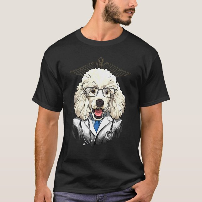 Dogtor Toy Poodle Vet Doctor Puppy Pet D T-Shirt (Vorderseite)
