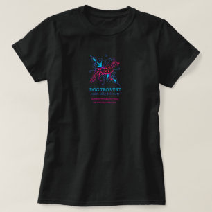 Dogtrovert Deutscher Schäferhund Florale Abstrakti T-Shirt