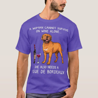 Dogue Bordeaux und Wein Der sonnige Hund T-Shirt