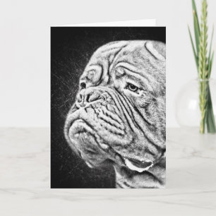 Dogue De Bordeaux - französischer Mastiff Karte