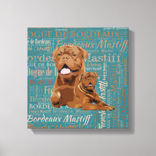Dogue de Bordeaux, französischer Mastiff Leinwanddruck