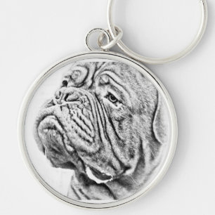 Dogue De Bordeaux - französischer Mastiff Schlüsselanhänger