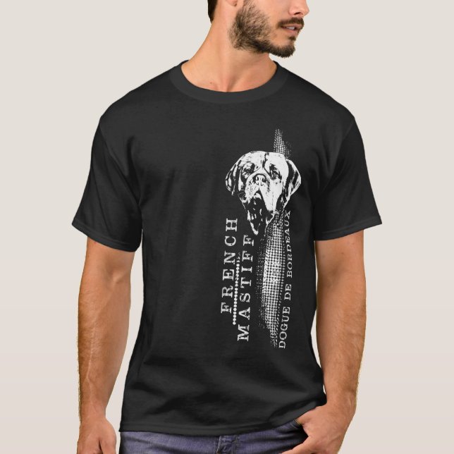 Dogue de Bordeaux - französischer Mastiff T-Shirt (Vorderseite)
