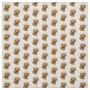 Dogue de Bordeaux Gemälde - Niedliche Hunde Kunst Stoff