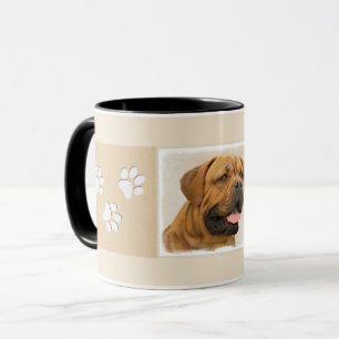 Dogue de Bordeaux Gemälde - Niedliche Hunde Kunst Tasse
