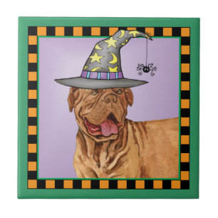 Dogue de Bordeaux Hexe Fliese