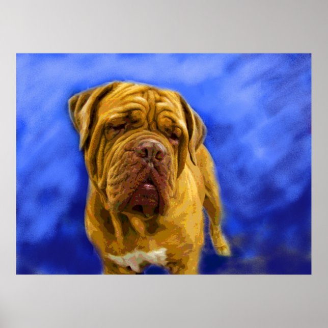 Dogue de Bordeaux Kunstdrucke Poster (Vorne)