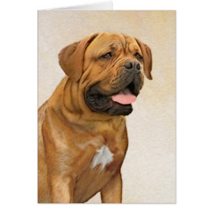 Dogue de Bordeaux Malerei - Niedliche Original Dog